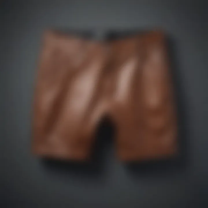 A diverse range of leather shorts showcasing various styles