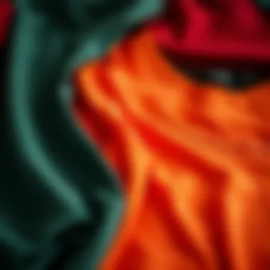 Fabric textures of various plus size tees