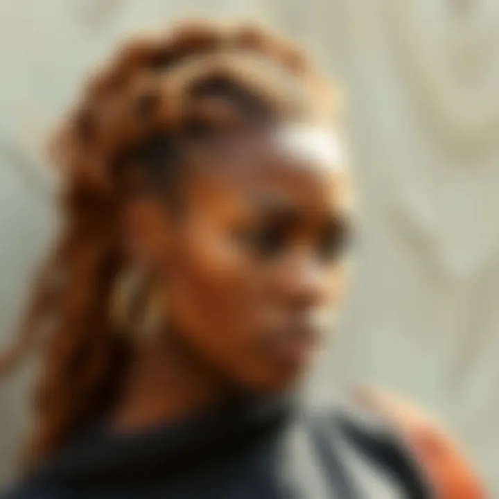 Cultural Expression Through Afro Spring Twist An elegant portrait of an individual with Afro Spring Twist hairstyle emphasizing cultural expression