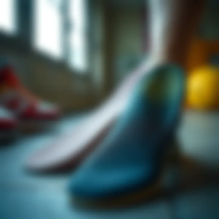 Comparison of different materials used in anti-sweat insoles