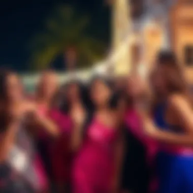 Unity in Celebration: The Role of Accessories Group of friends celebrating with bachelorette accessories