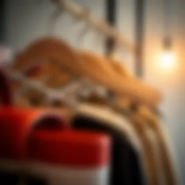 Close-up of a functional bags organizer showcasing its compartments and design