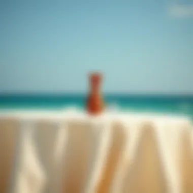 Eco-friendly beach table cloth made from sustainable materials