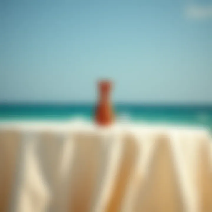 Eco-friendly beach table cloth made from sustainable materials