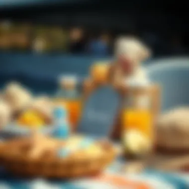 Assorted items for beach-themed gatherings