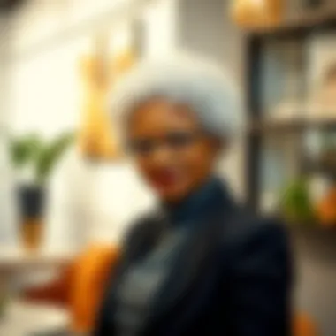 Chic Style for Seniors with Short Afro Wigs Senior model wearing a chic short afro wig in a stylish setting
