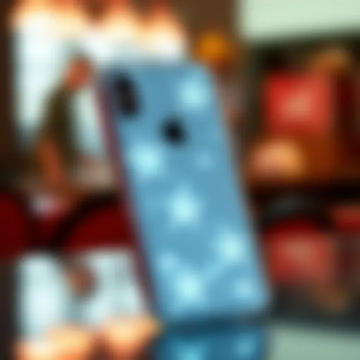 Sleek design of a clear star phone case showcasing its elegance.