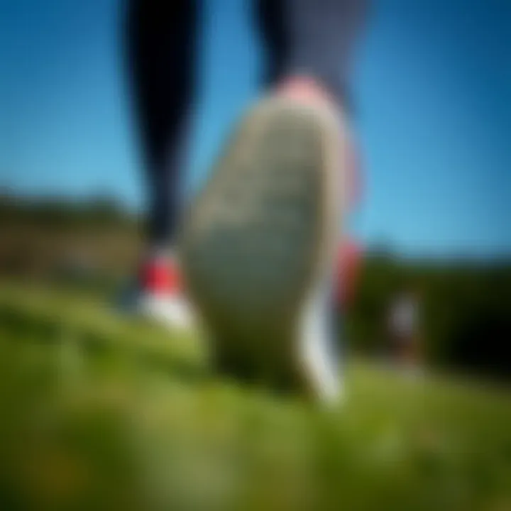 Detail of Climacool Ventania shoe sole emphasizing grip and stability