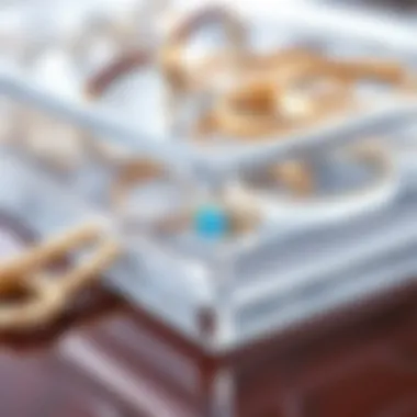 Close-up of high-quality acrylic material reflecting luxury and durability