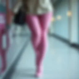 A pair of stylish compression stockings designed for plus-size nurses.