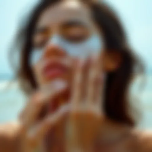 Cooling patches applied on skin to provide relief.