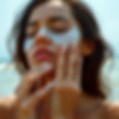 Cooling Patches in Action Cooling patches applied on skin to provide relief.