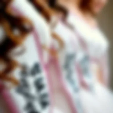 Artistry in Sash Designs: A Celebration of Individuality Close-up of creative designs on bachelorette sashes