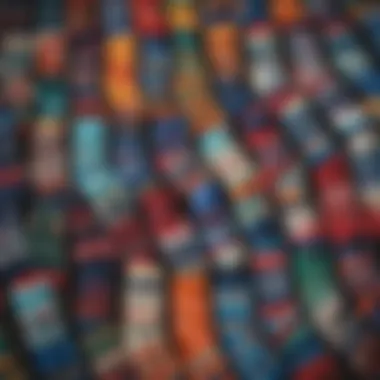 Colorful custom socks with unique patterns