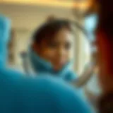 Clarity in Reflection High-definition view of a distortion free mirror showcasing clarity