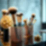 Luxury Design in Dust Proof Makeup Brush Holders Elegant dust proof holder showcasing luxury design