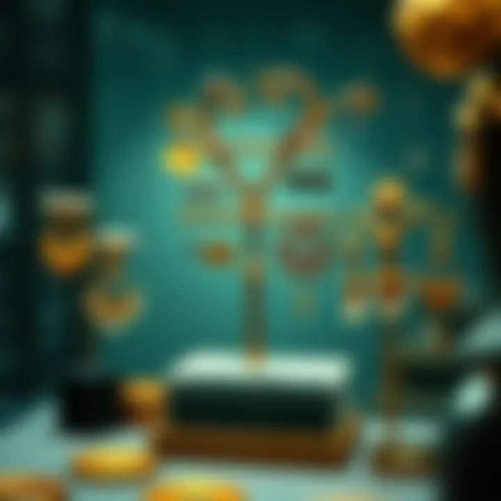 Intricate Earring Showcase Stylish earring display stand with intricate designs