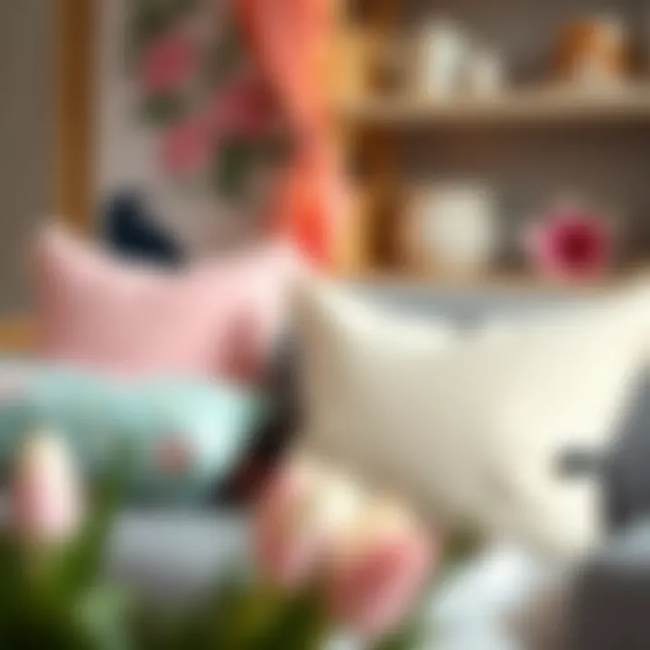 Pastel Elegance: Stylish Easter Cushion Covers Elegant Easter cushion covers in pastel hues