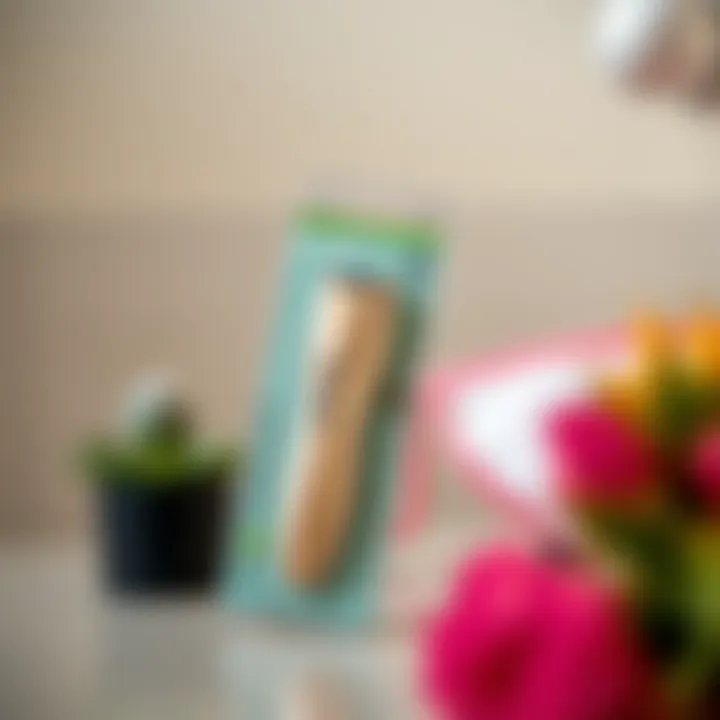 Eco-friendly packaging of a bikini trimmer