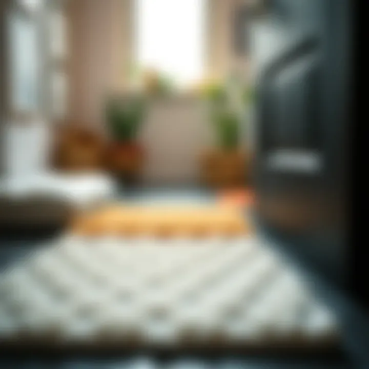 Variety of materials used in low pile indoor door mats