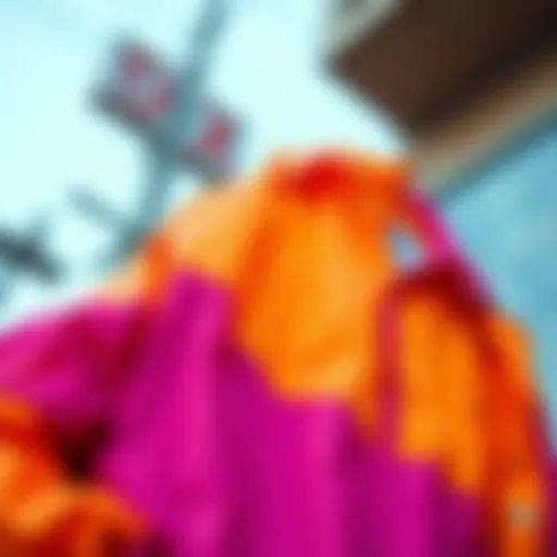 Vintage 90s windbreaker in vibrant colors