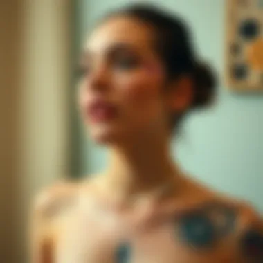 Artistry of Teardrop Tattoos Artistic representation of teardrop tattoo design