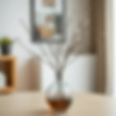 Delicate Faux Branches in Minimalist Decor Delicate faux branches elegantly arranged in a minimalist vase