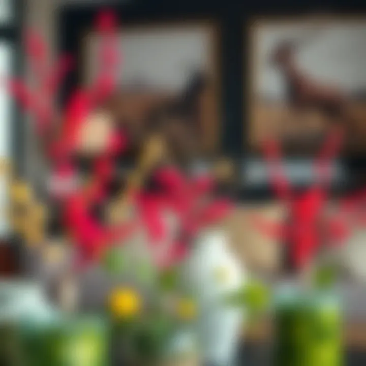 Vibrant Selection of Faux Branches Vibrant selection of various artificial branches displayed in a chic setting