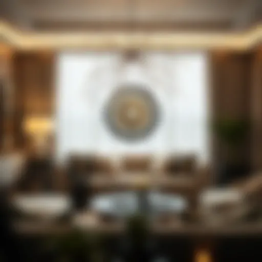 Elegant Living Room with LED Willow Branch Lights Elegant arrangement of LED willow branch lights in a modern living room setting