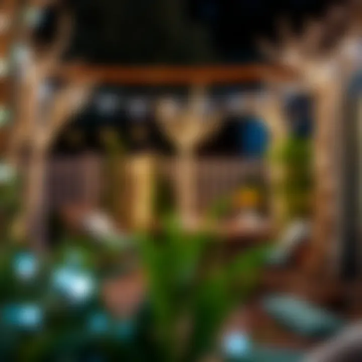 Outdoor Patio Illuminated with LED Willow Branch Lights Outdoor patio beautifully illuminated with LED willow branch lights