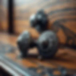 Antique dresser drawer knobs showcasing intricate designs