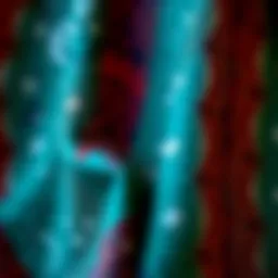 Close-up of Boba Fett fabric showcasing intricate patterns and textures