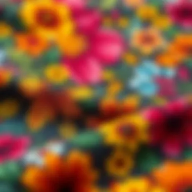 Intricate boho floral patterns showcasing vibrant colors