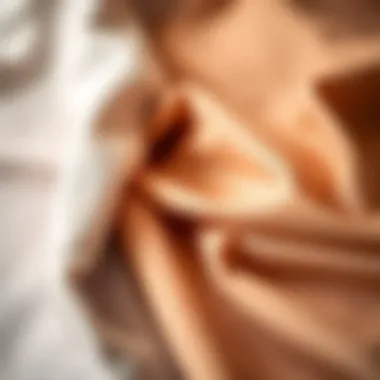 Sustainable Fabrics for Swimwear Close-up of fabric samples for eco-friendly swimsuits