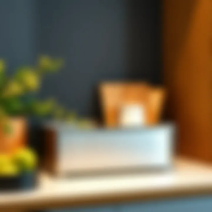 Contemporary Metal Storage Solution Modern metal storage box with sleek design