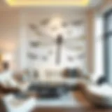 Elegant Dragonfly Wall Decals in Modern Interior Elegant dragonfly wall decals enhancing a modern living room
