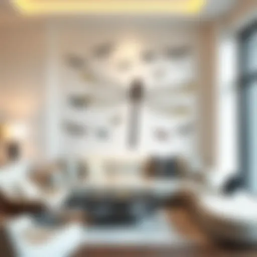 Elegant Dragonfly Wall Decals in Modern Interior Elegant dragonfly wall decals enhancing a modern living room