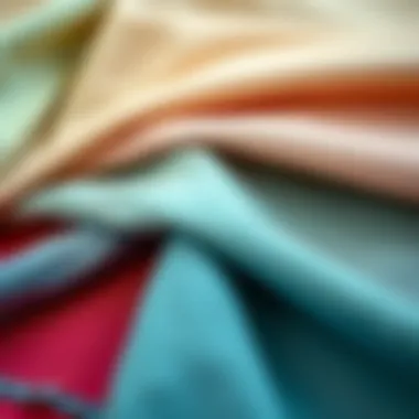 Close-up of fabric swatches suitable for plus-size fashion