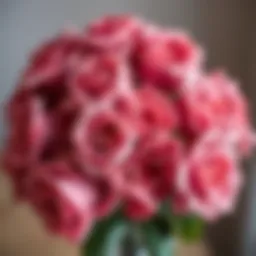 Elegant dusty rose silk roses arranged in a luxurious bouquet