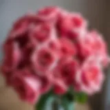 Sophisticated Bouquet of Dusty Rose Silk Roses Elegant dusty rose silk roses arranged in a luxurious bouquet