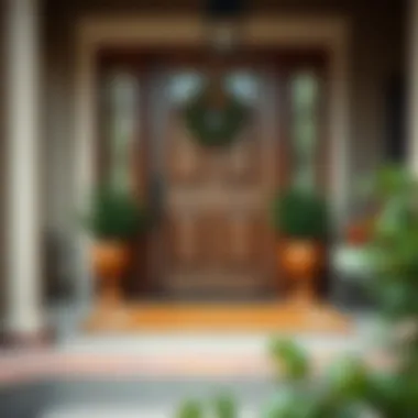 Elegant doormat with a farmhouse design