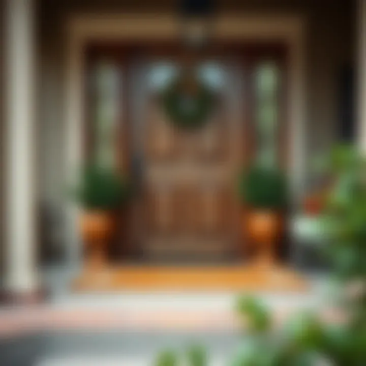 Elegant doormat with a farmhouse design