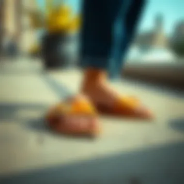 Elegant flat sandals with a stylish buckle design