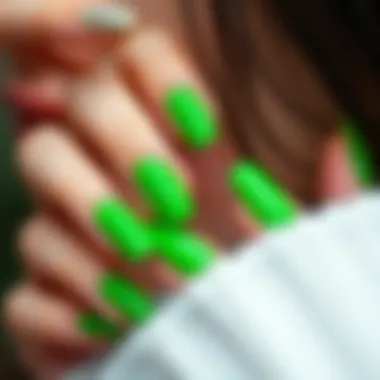 Innovative Application Methods Application techniques for green fake nails