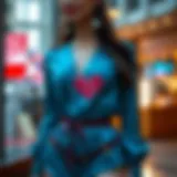 A vibrant collection of heart motifs in fashion designs