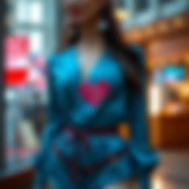 Heart Motifs in Contemporary Design A vibrant collection of heart motifs in fashion designs