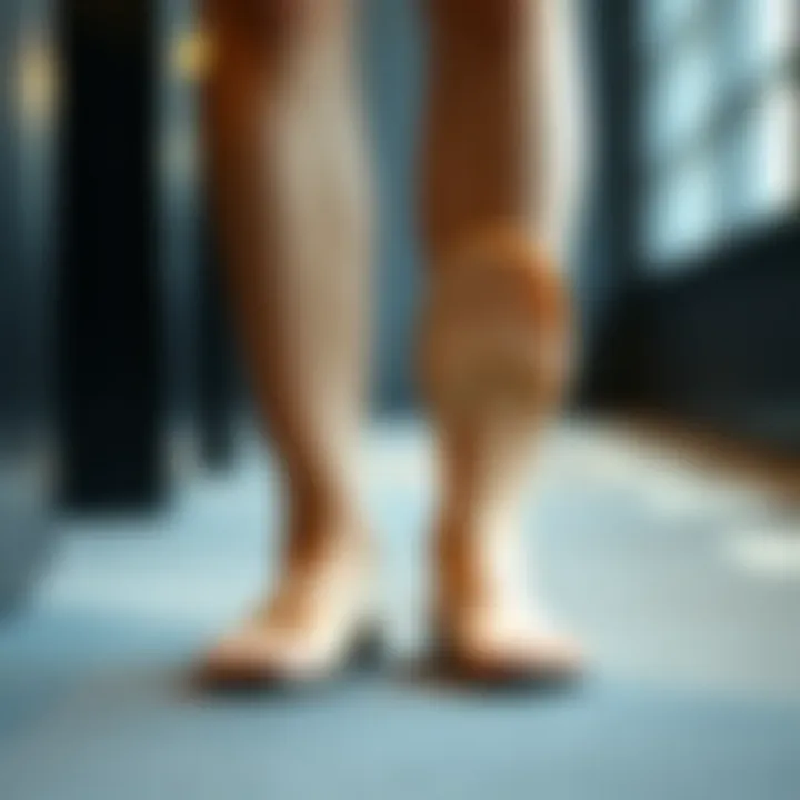 Posture Improvement with Height-Enhancing Insoles Demonstration of improved posture while using height-enhancing insoles in footwear