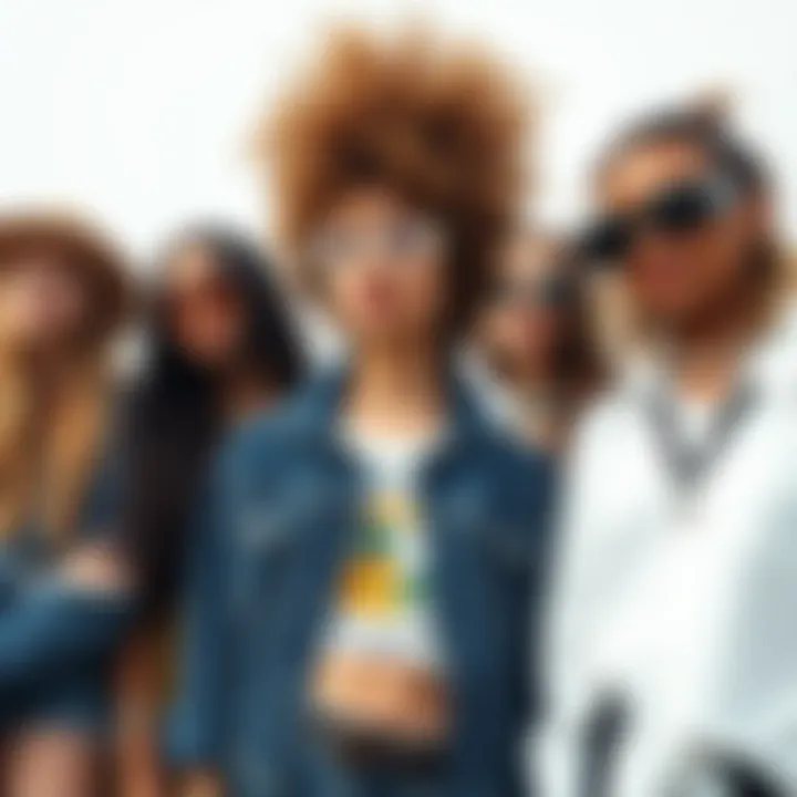 Diverse Indie Styles A collage highlighting various indie clothing styles