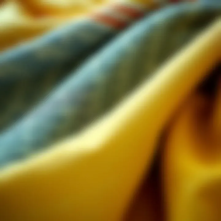 Sustainable Fabrics in Indie Fashion Close-up of sustainable fabrics used in indie fashion