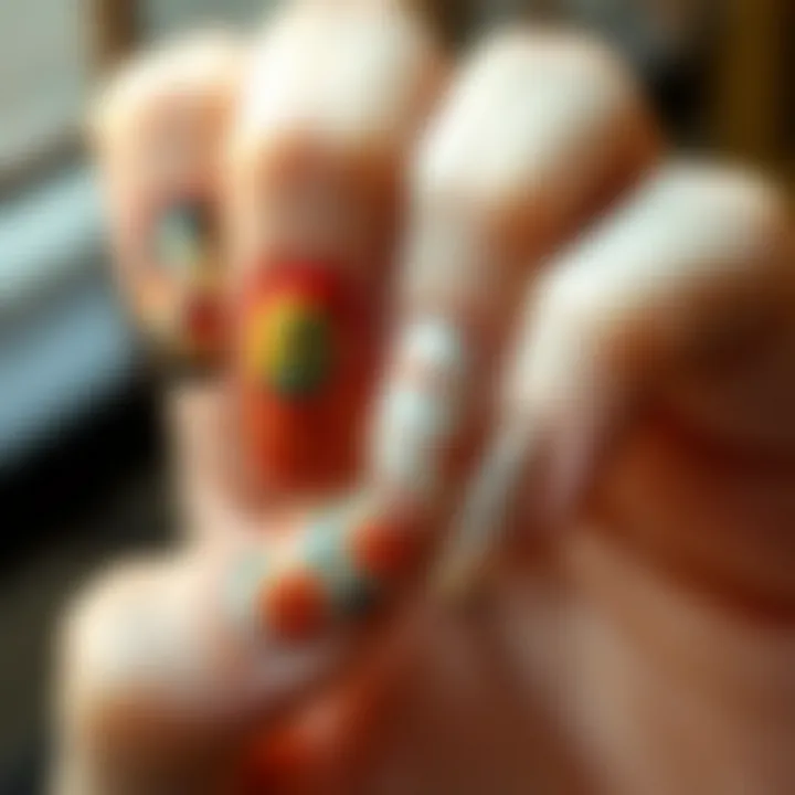 Traditional Japanese Motifs in Nail Art Intricate nail art showcasing traditional Japanese motifs